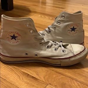 High top white converse